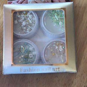 Nail decorations includes the glue